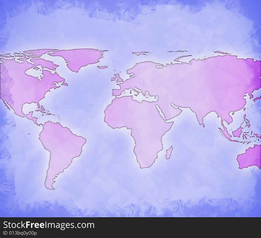 World map technology background