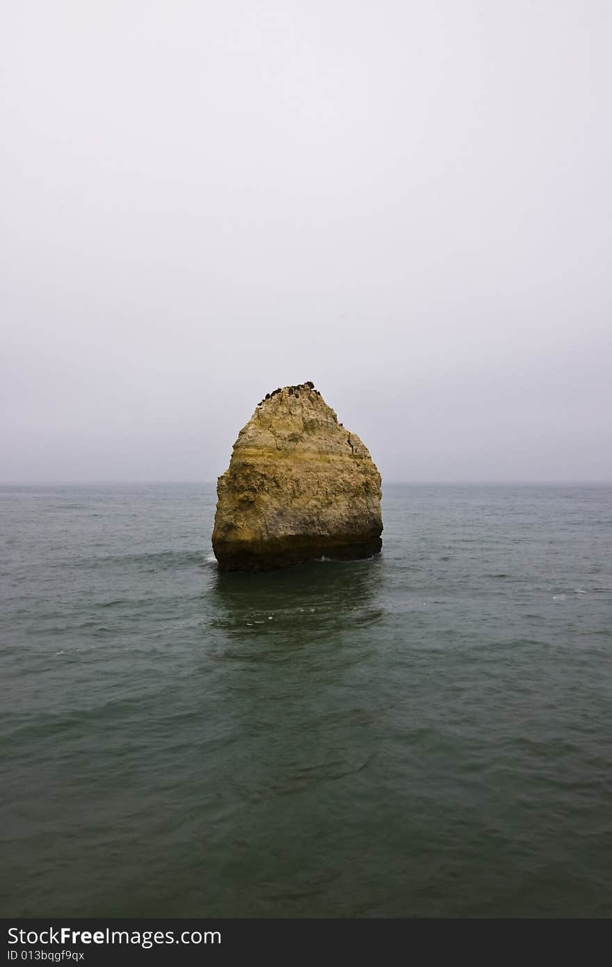 Big rock in the middle of nowhere