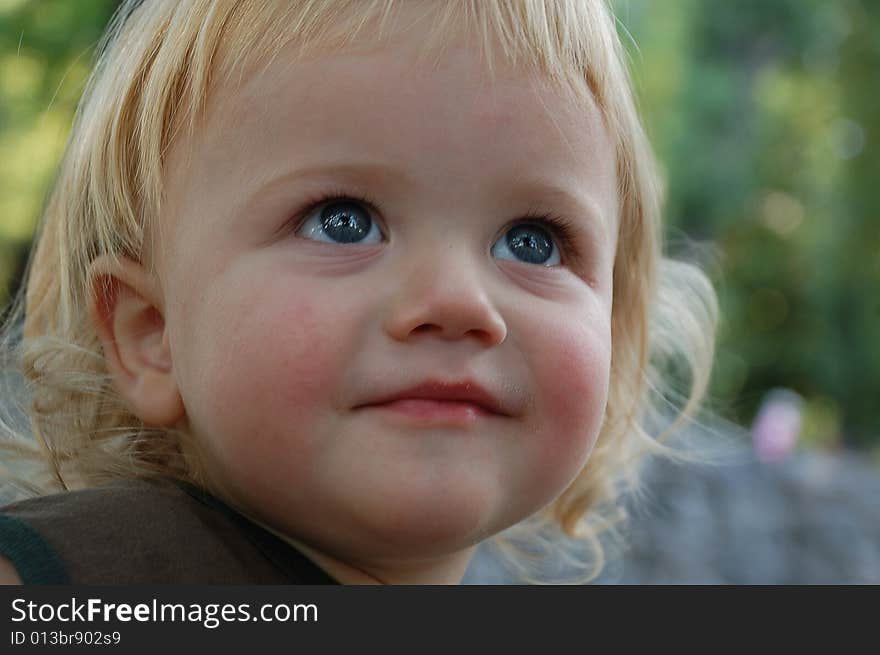 Portrait of a little blond sweet boy. Portrait of a little blond sweet boy