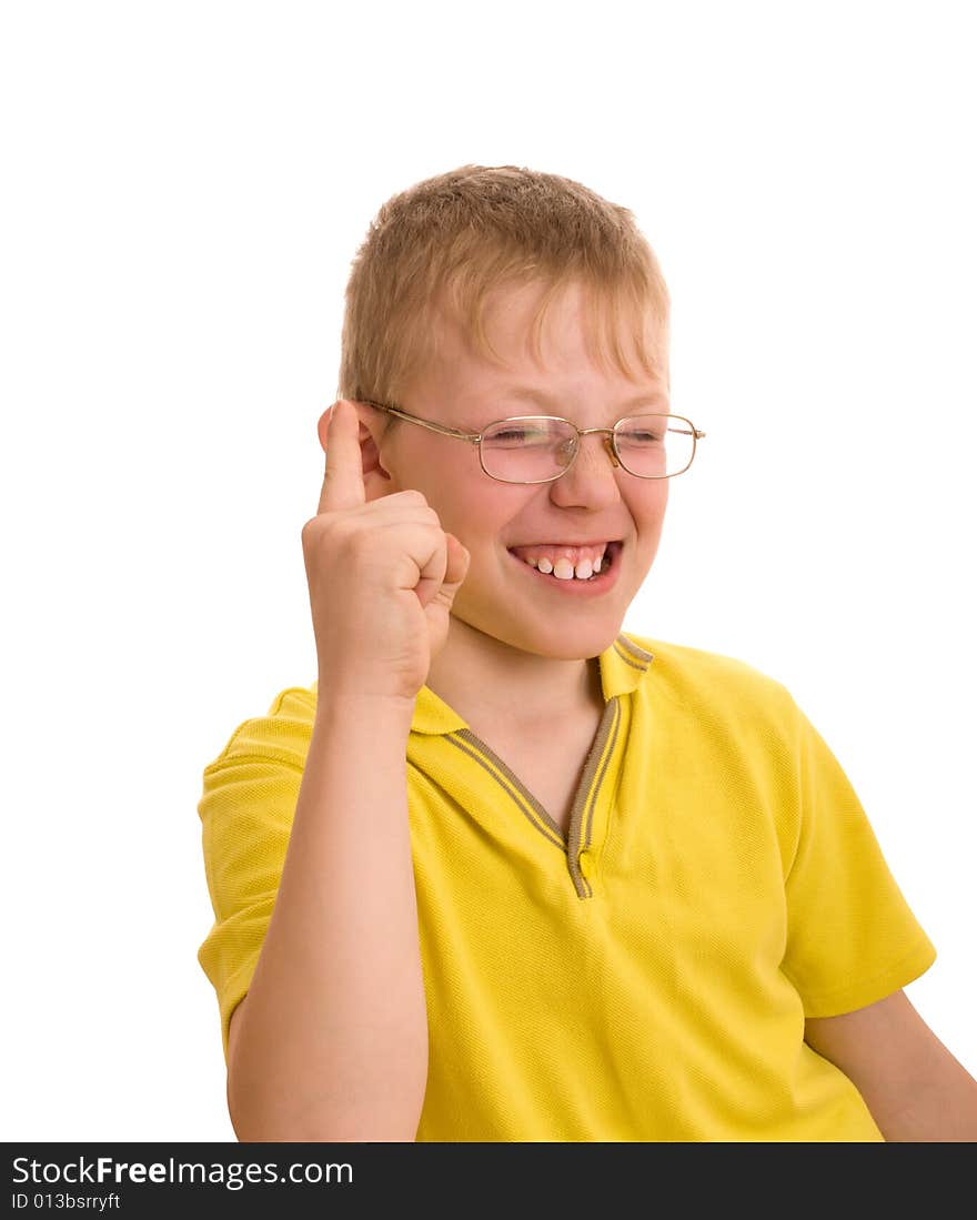 Photo of smiling teenager giving a rather enthusiastic thumbs up sign. Photo of smiling teenager giving a rather enthusiastic thumbs up sign.