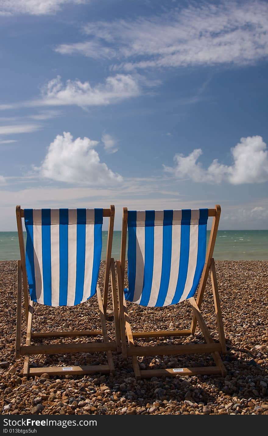 Deck Chairs facing Ocean