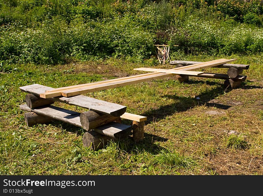 Wooden Bench