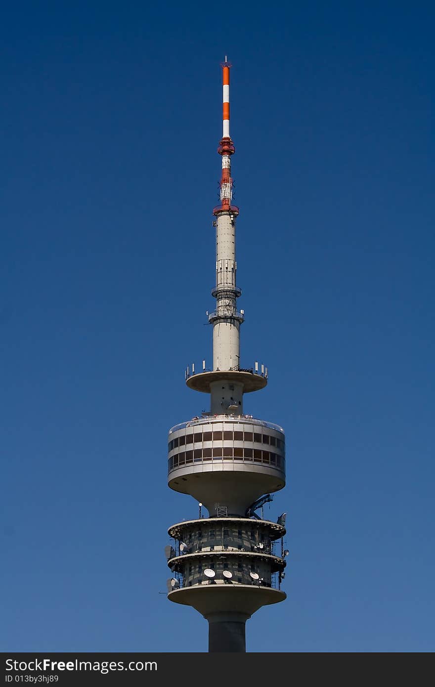 The Tower in the Olympia Park in Munich, where 1972 the olympic games took place.