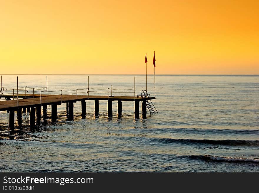 Sunset at the Mediterrannean Sea. Sunset at the Mediterrannean Sea