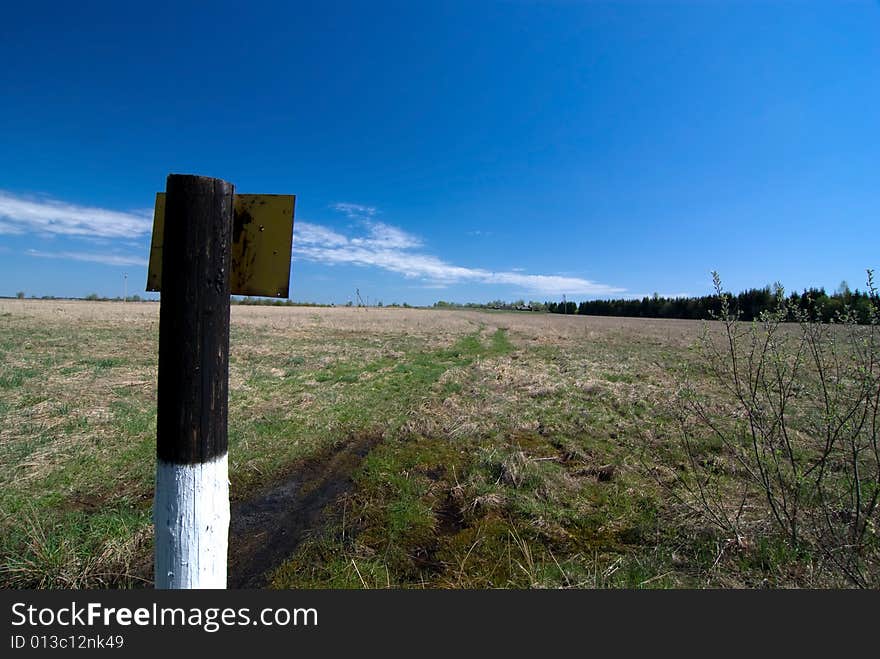 Column in the field