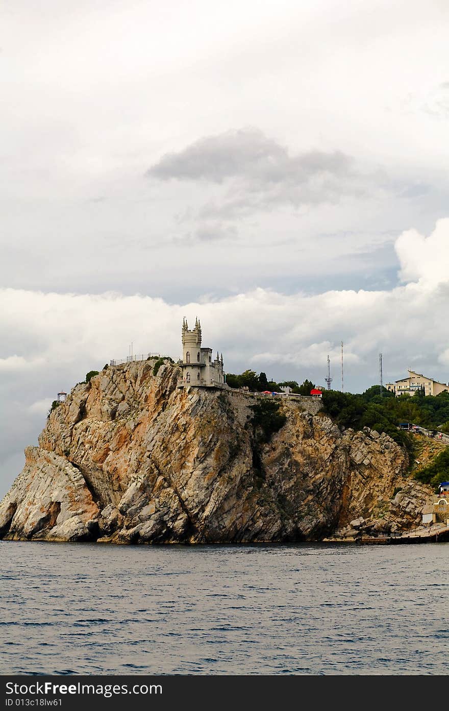 Castle on big cliff