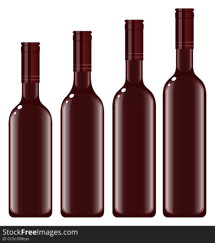 Bottles wine