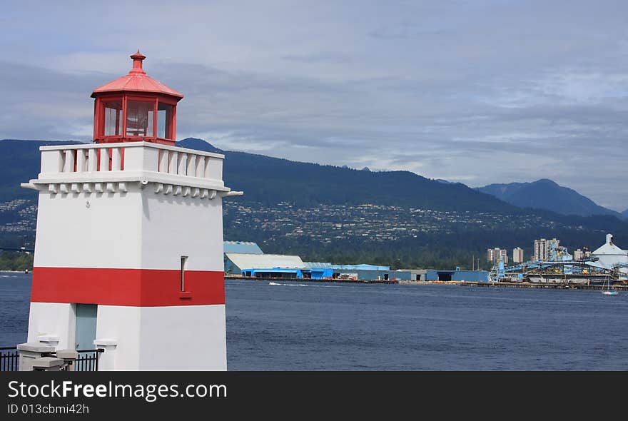 Light house at Stanley Park in Vancouver BC Canada. Light house at Stanley Park in Vancouver BC Canada.