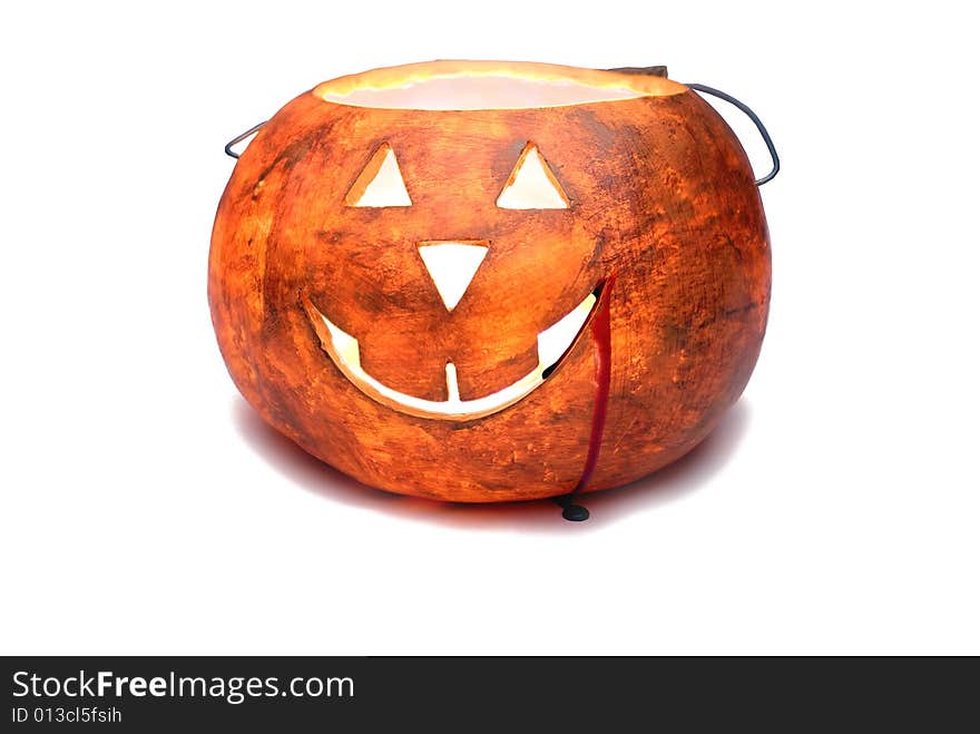 Glowing pumpkin