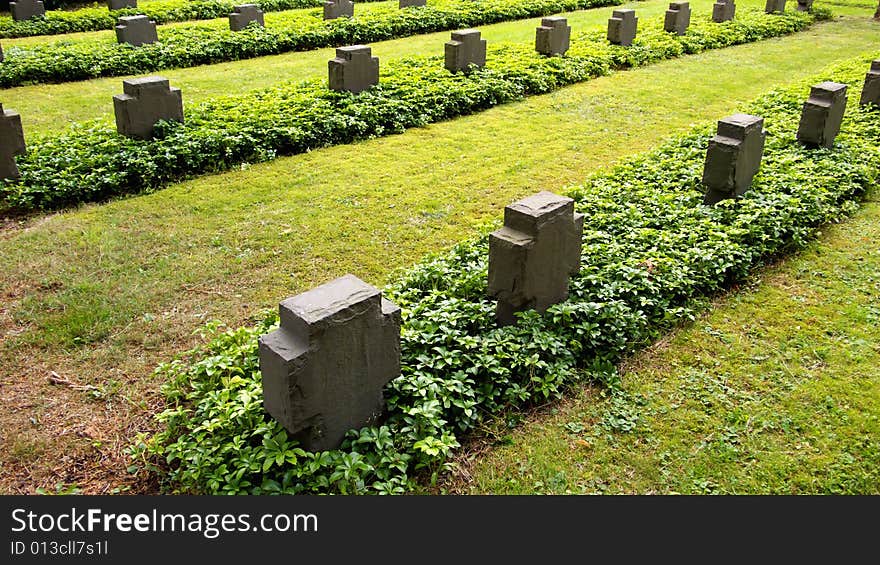 German cemetary of soldiers killed in the world wars