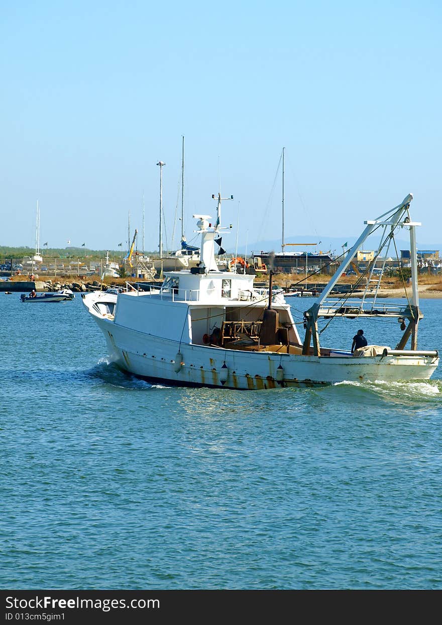 Fishing boat in the port