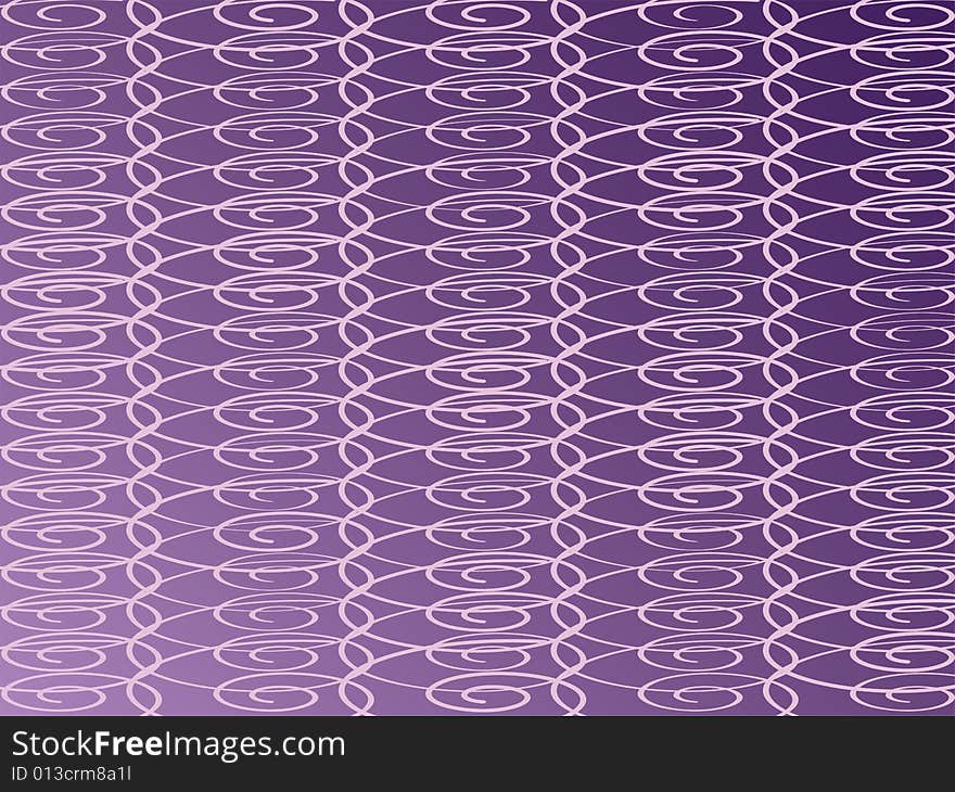 A vector illustration of purple coiled springs