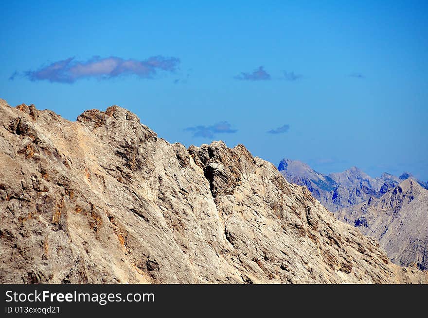 Rocky Alpine landscape in the german alps. Rocky Alpine landscape in the german alps