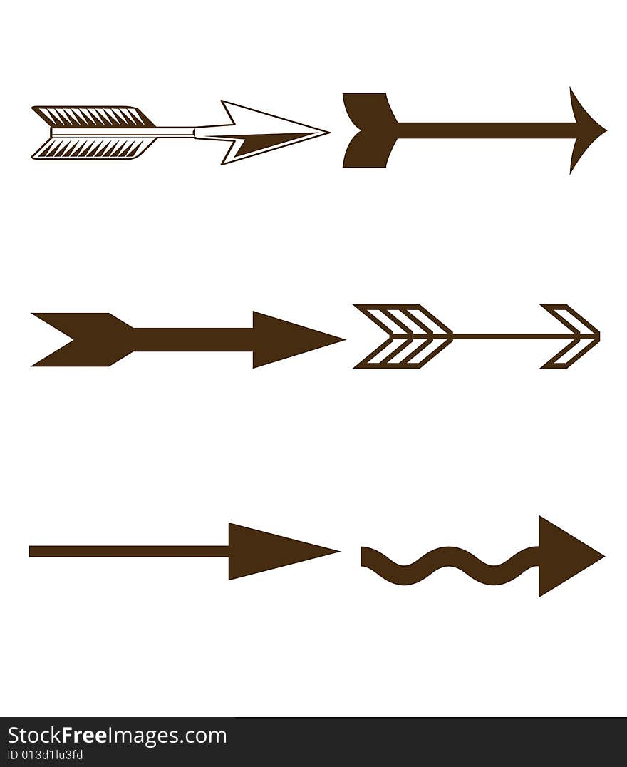 Six Arrow Shapes