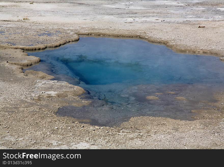 The Scenery Of Lower Geyser Basin In Yellowstone