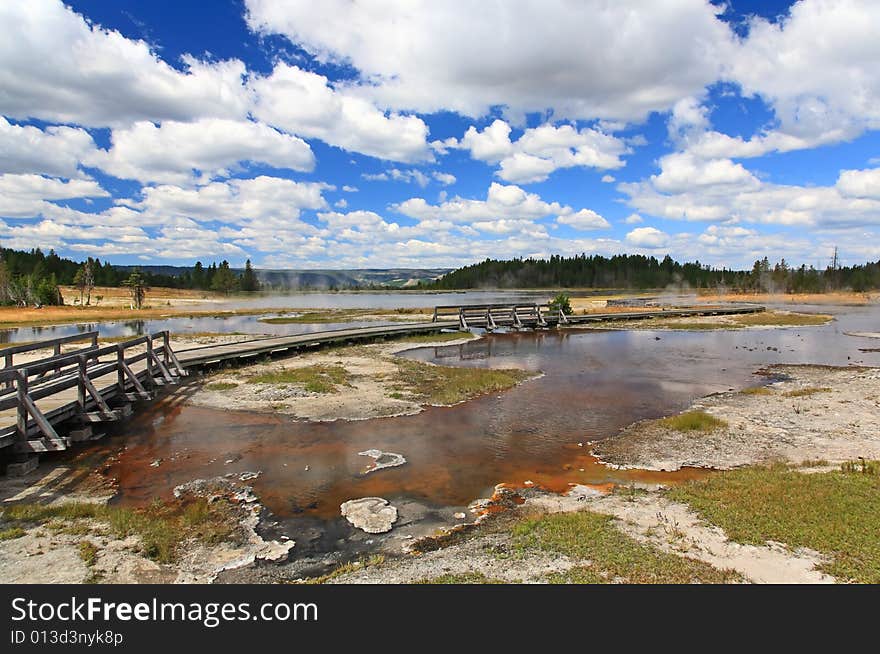 The Firehole Lake Drive In Yellowstone