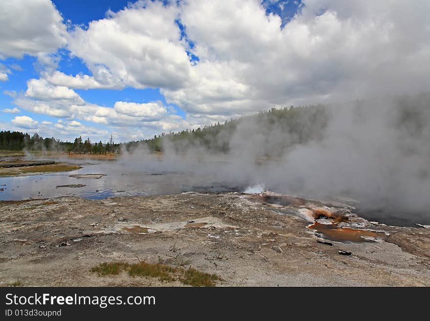 The Firehole Lake Drive In Yellowstone