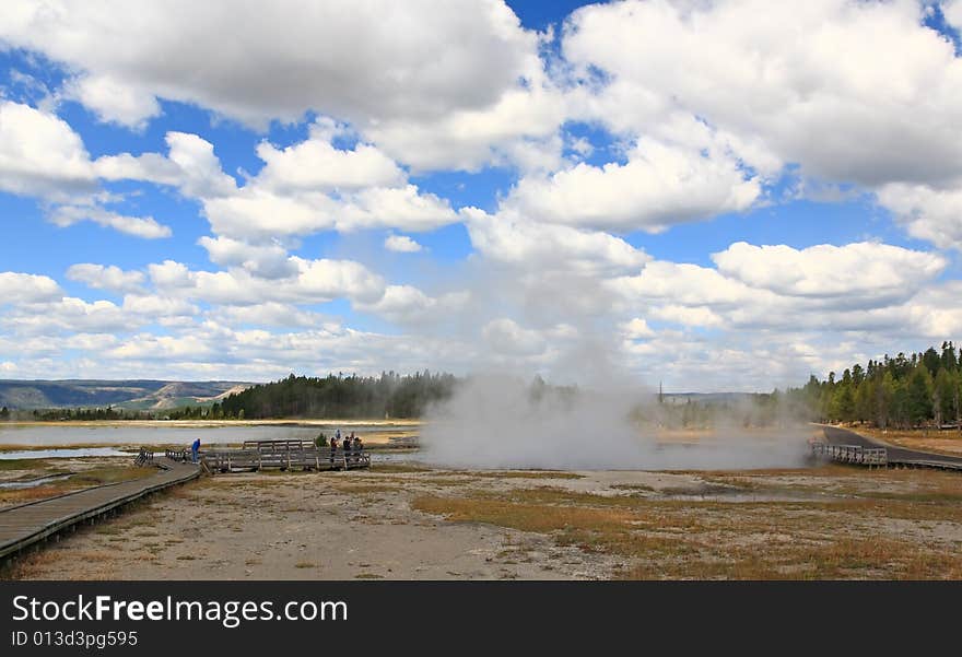 The Firehole Lake Drive In Yellowstone