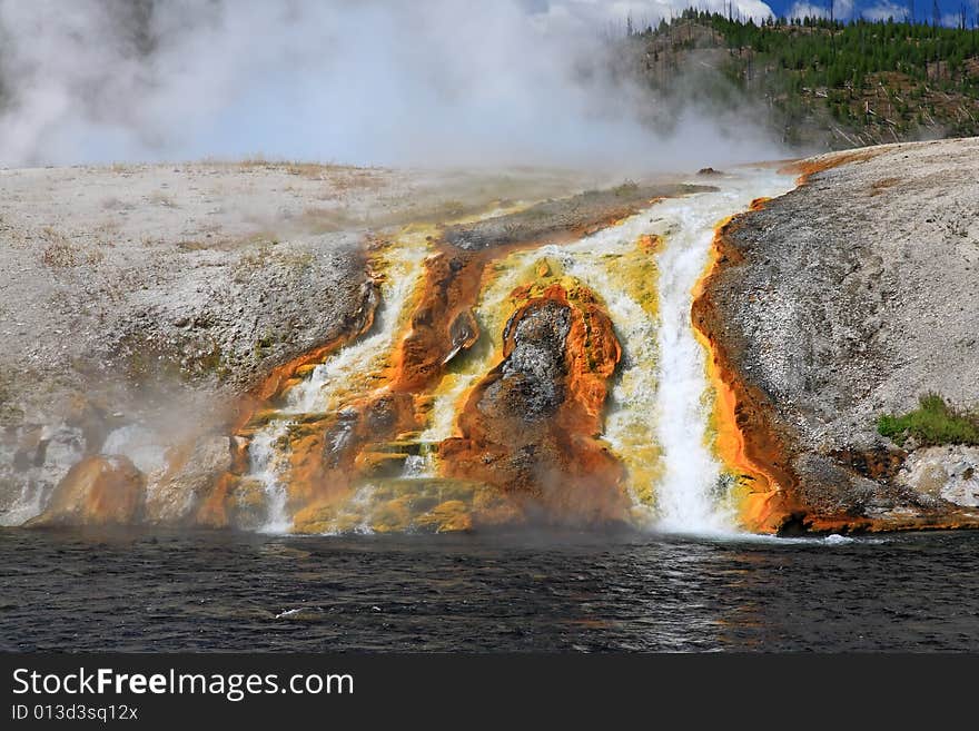 Midway Geyser Basin in Yellowstone