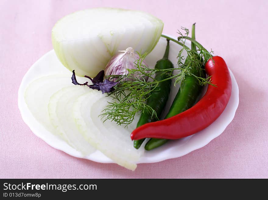 Vegetable On Plate