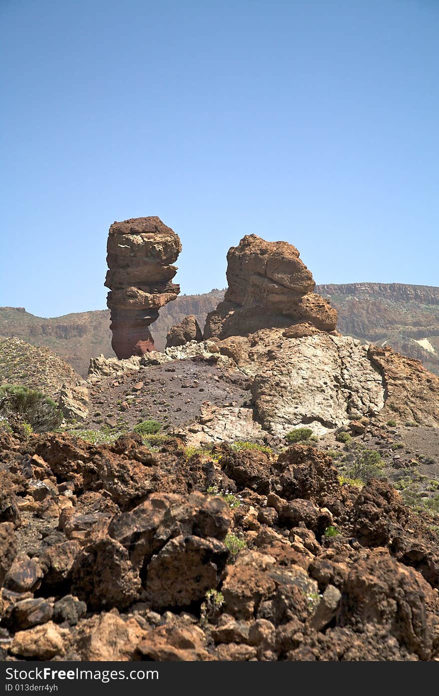 Two big rocks