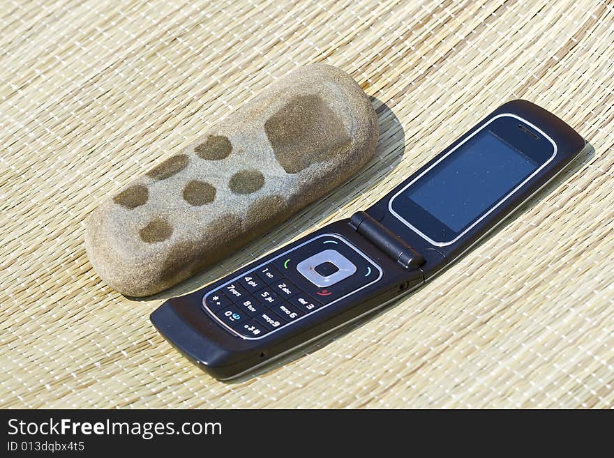 Telephone and stone