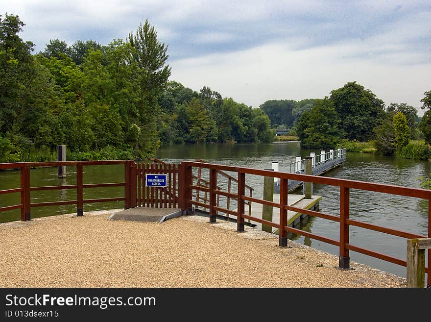 The old pier in oxford,uk