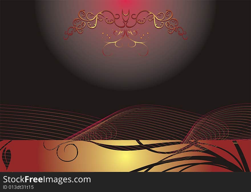 Decorative background. Abstract vintage. Vector illustration