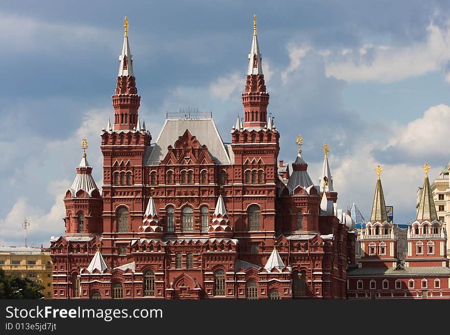 Museum of Russian History in Moscow, Red Square. Museum of Russian History in Moscow, Red Square.