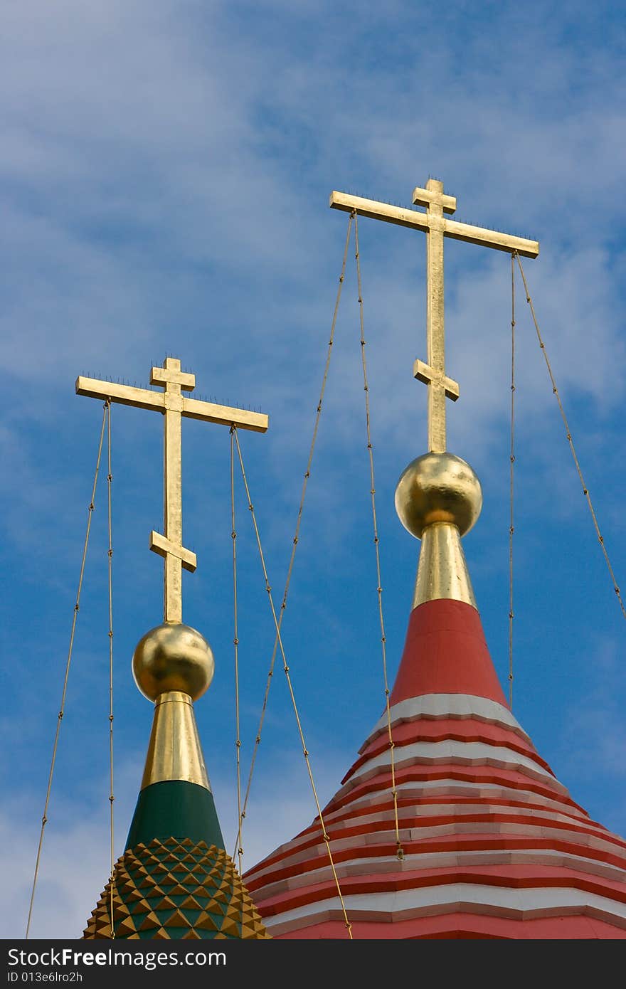 Heads of the Basils Cathedral in Kremlin