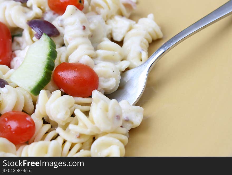 Pasta Salad Close Up