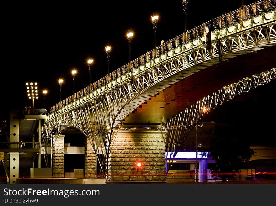 The Patriarchy Bridge near the Temple of Christ the Savior in Moscow