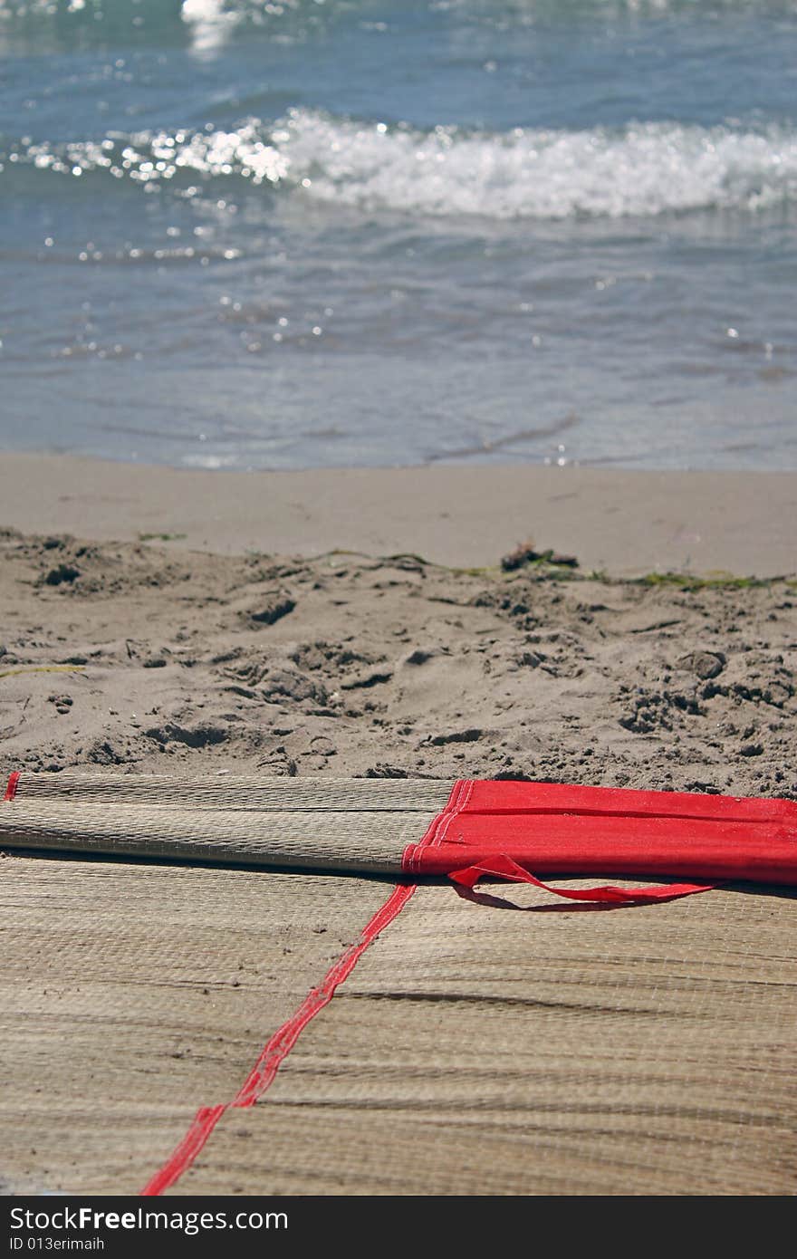 Resting on the  sand beach. Resting on the  sand beach...