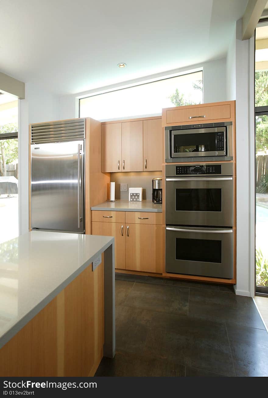 A modern kitchen that has been freshly remodeled