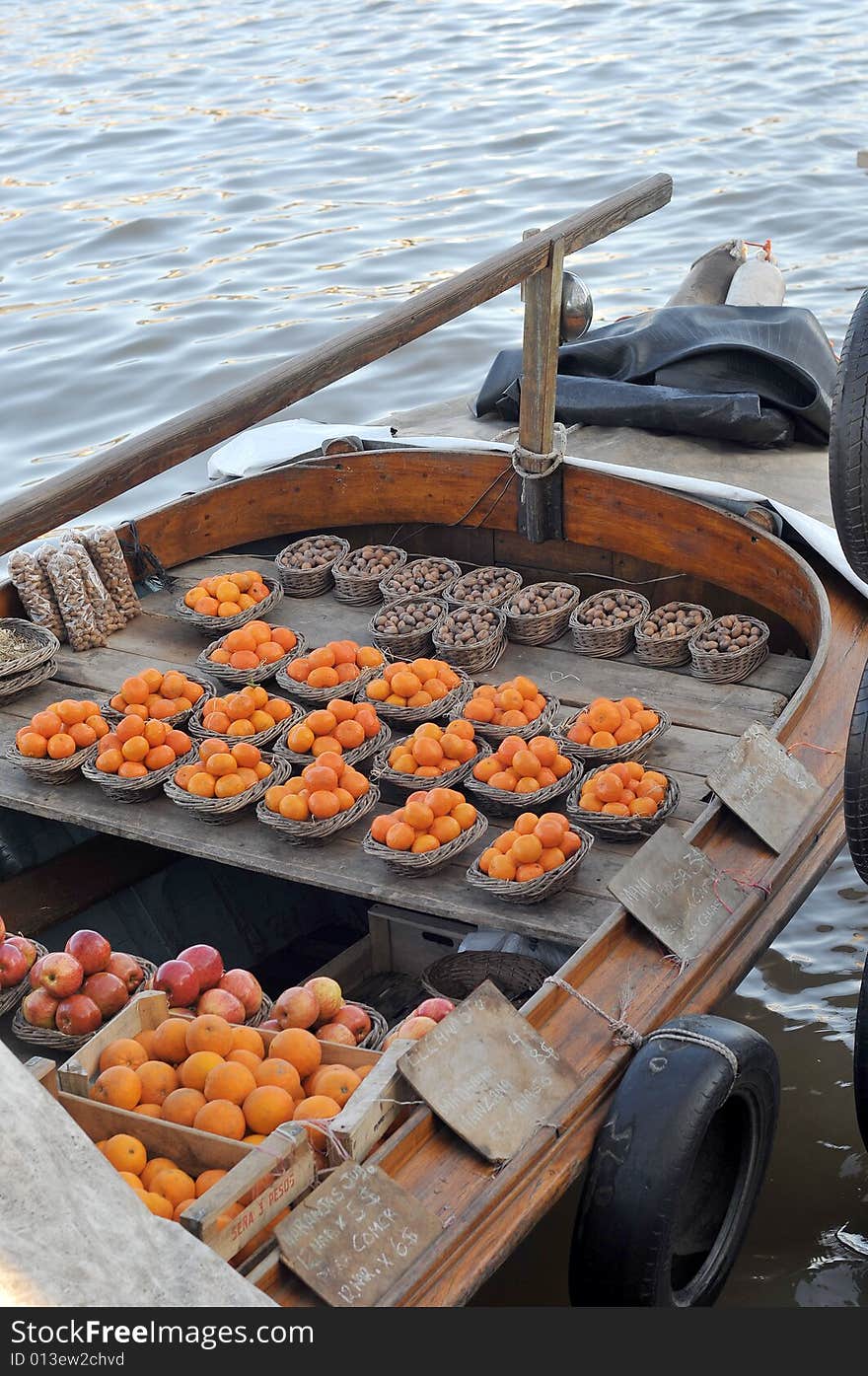 A fruit boat