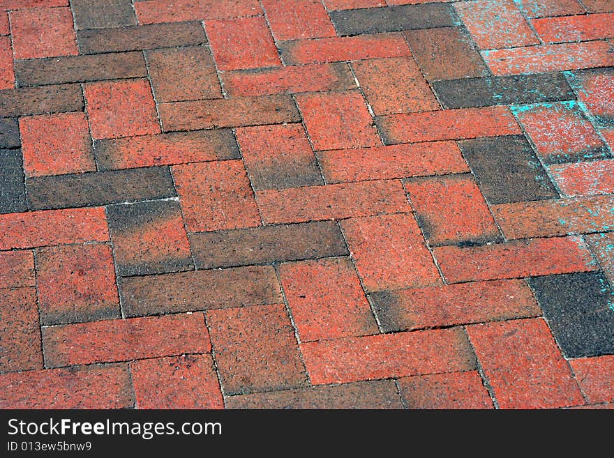 Brick pavement