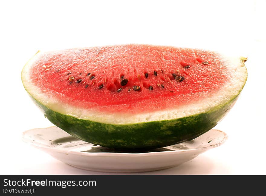 Water-melon on the plate