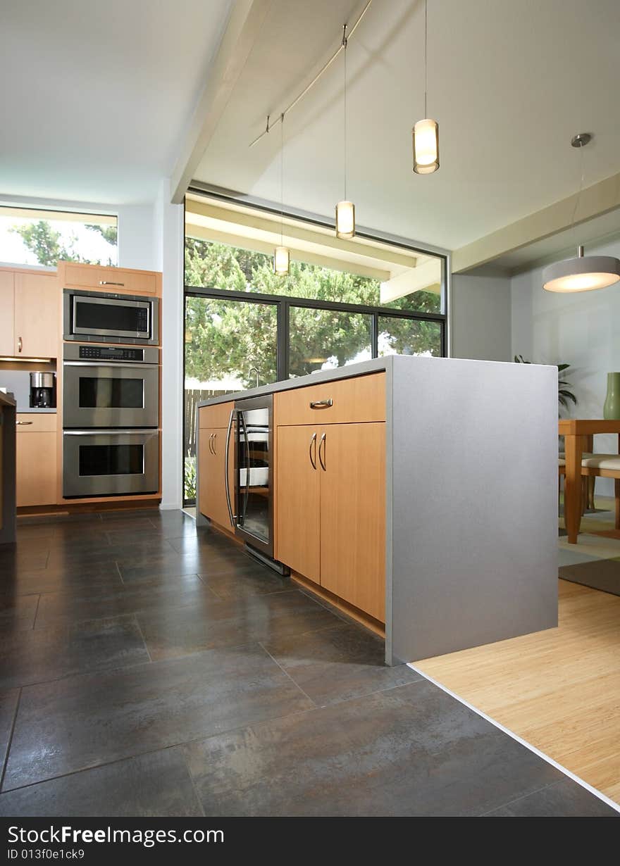 A modern kitchen that has been freshly remodeled