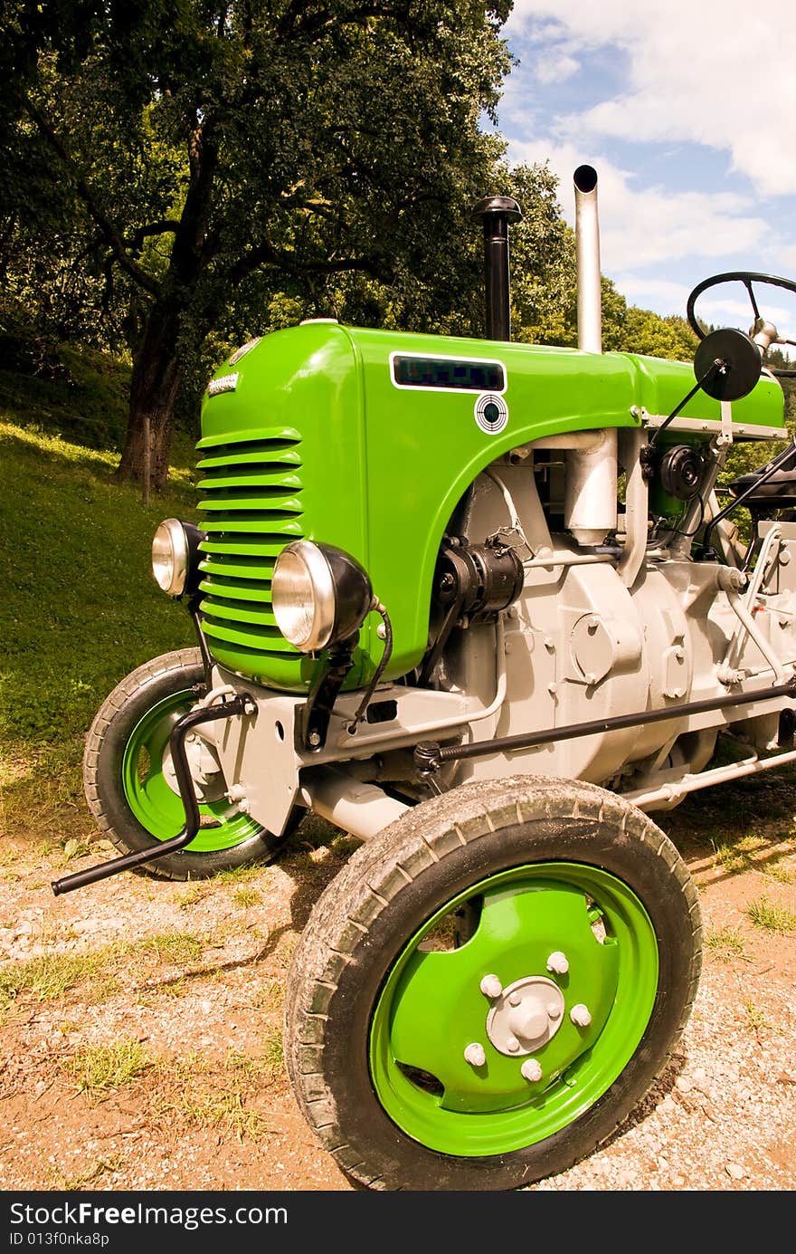 Old and well restored tractor