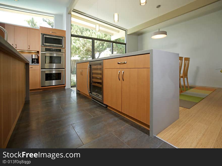 A modern kitchen that has been freshly remodeled