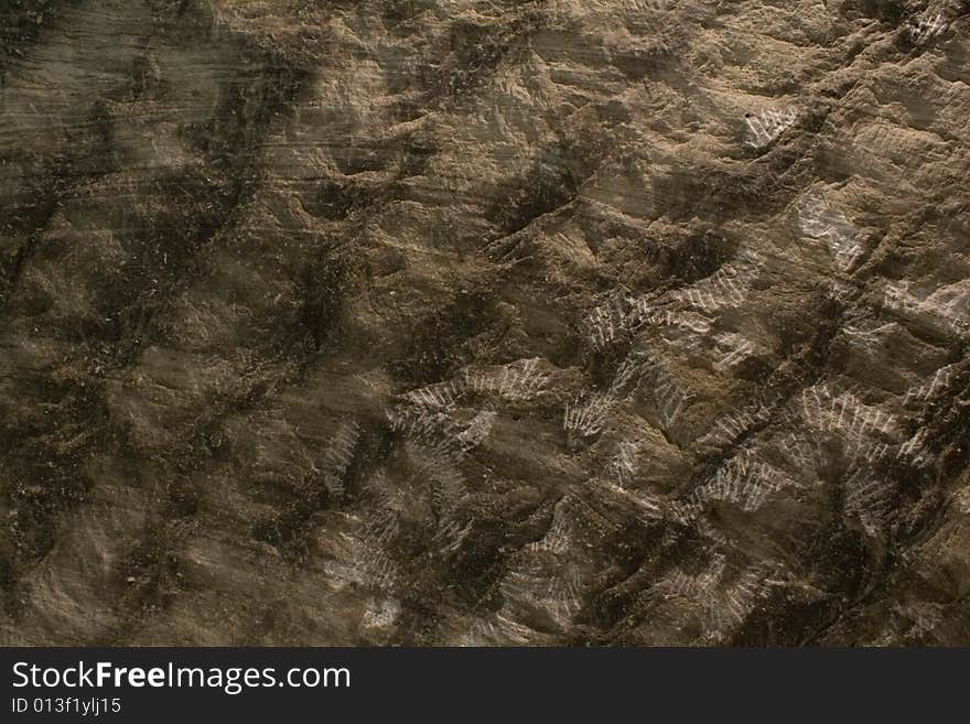 Wall texture of salt mine