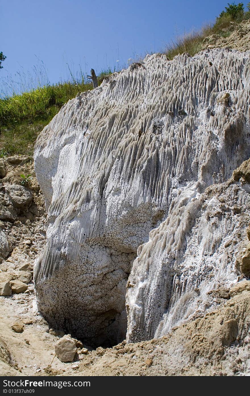 Salt texture in salt canyon - transylvania