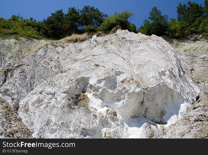 Salt texture in salt canyon - transylvania