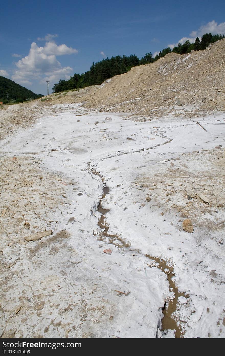 Salt texture in salt canyon - transylvania