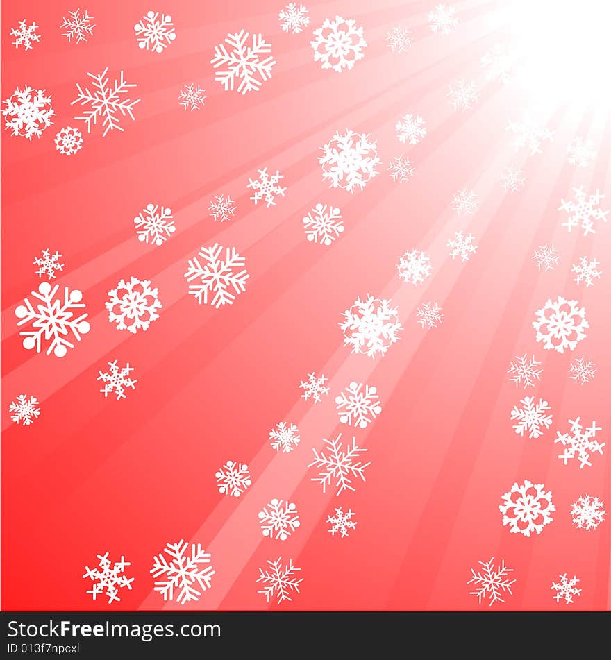 Sun and sunbeams. Vector illustration. Sun and sunbeams. Vector illustration.