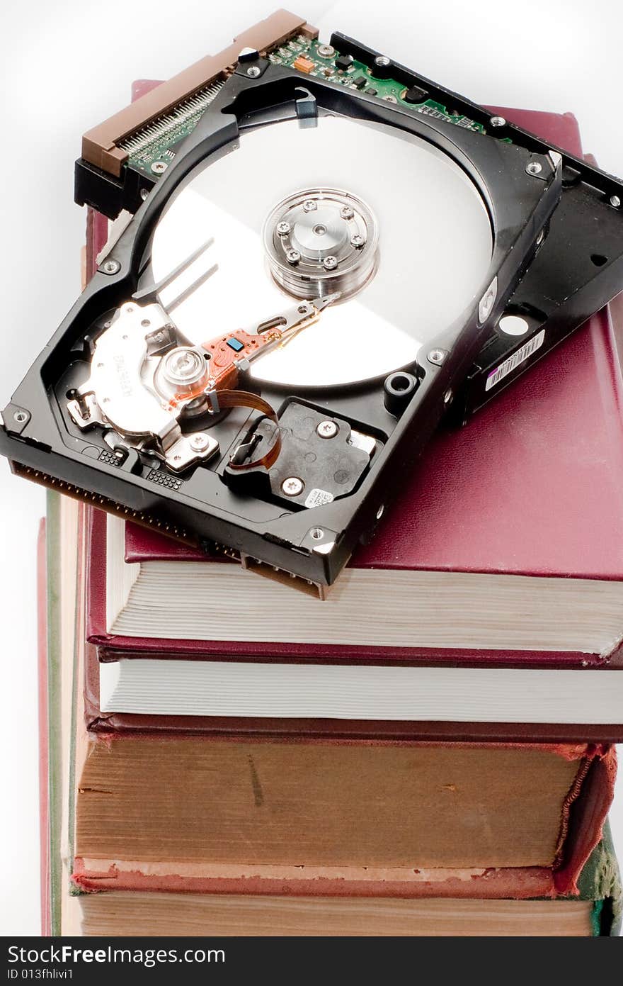 Books And Hard Disk