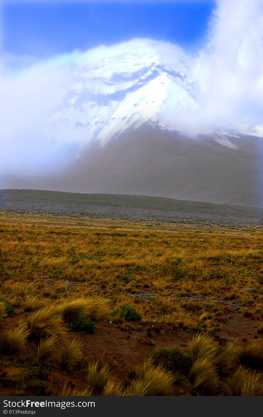 Snow mountain ice