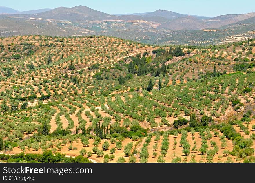 The image of Peloponnese, Greece. The image of Peloponnese, Greece