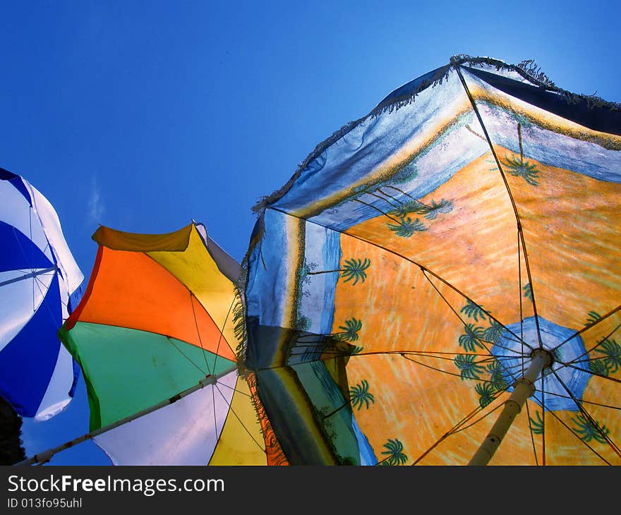 Umbrellas on the beach