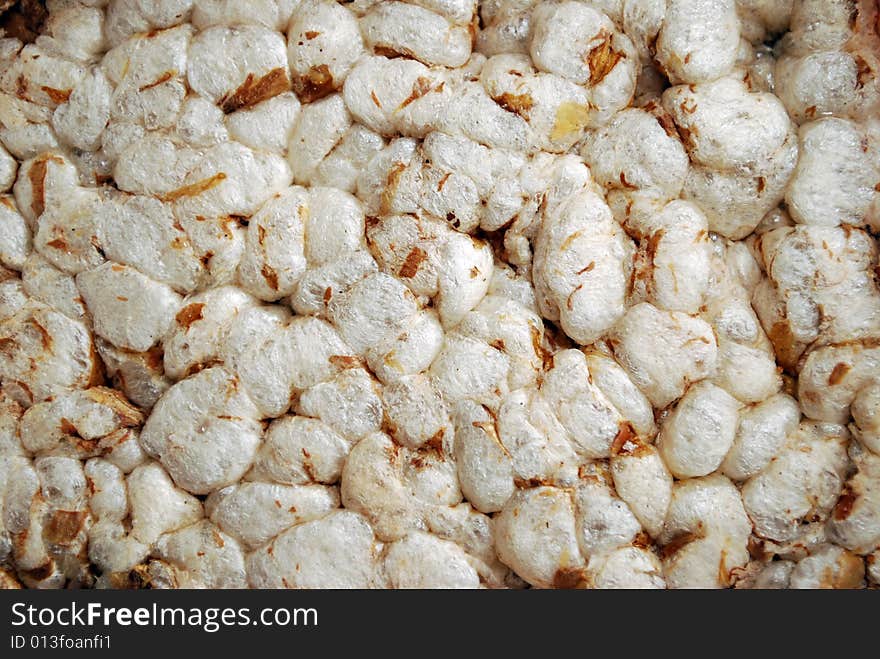 White popcorn snack, background, texture